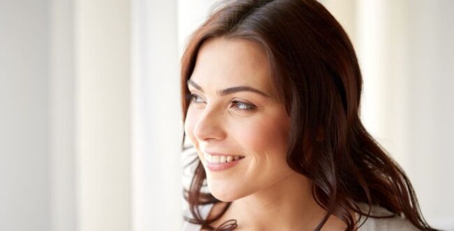 Botox _Contour woman looking out window